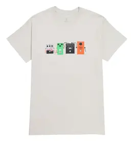 Girl Stomp Pedals Tee Silver