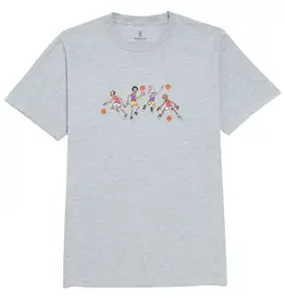 Girl Full Court Squad Tee Grey Heather