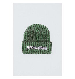 Fucking Awesome Reflective Stripe Beanie Black