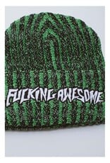 Fucking Awesome Reflective Stripe Beanie Black