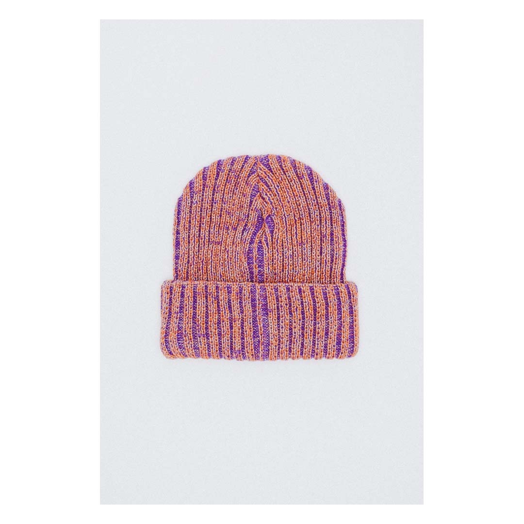 Fucking Awesome Reflective Stripe Beanie Orange