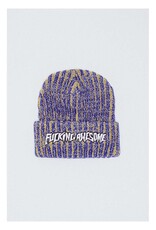Fucking Awesome Reflective Stripe Beanie Yellow