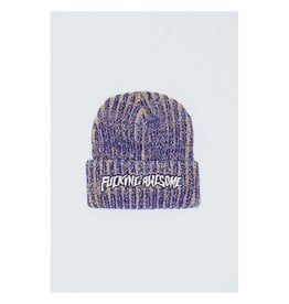 Fucking Awesome Reflective Stripe Beanie Yellow