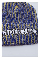 Fucking Awesome Reflective Stripe Beanie Yellow