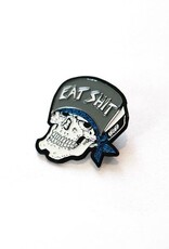 Eat Shit Skull Enamel Pin