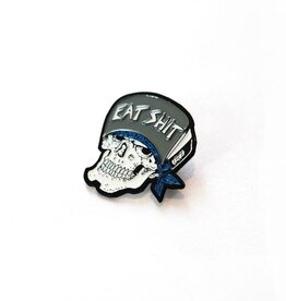 Eat Shit Skull Enamel Pin