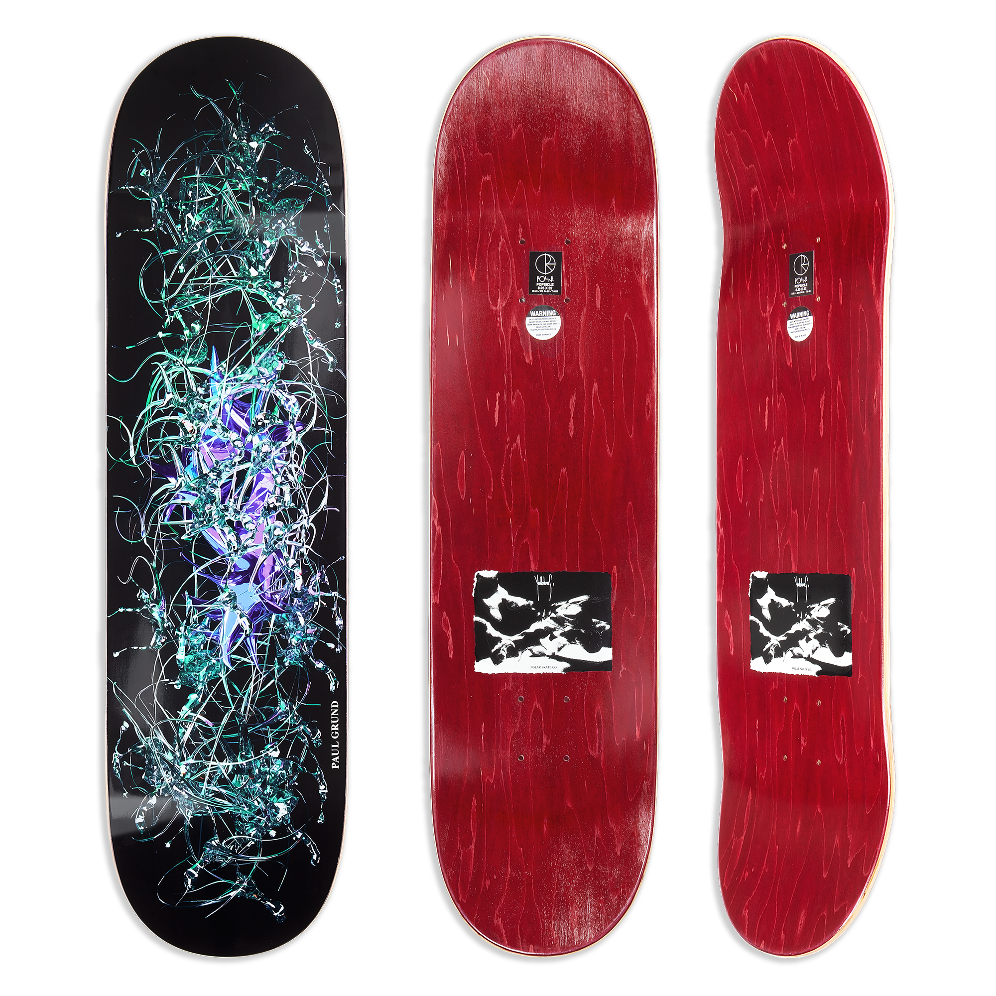 Polar Skate Co. Paul Grund Crystal Depth 8.625"