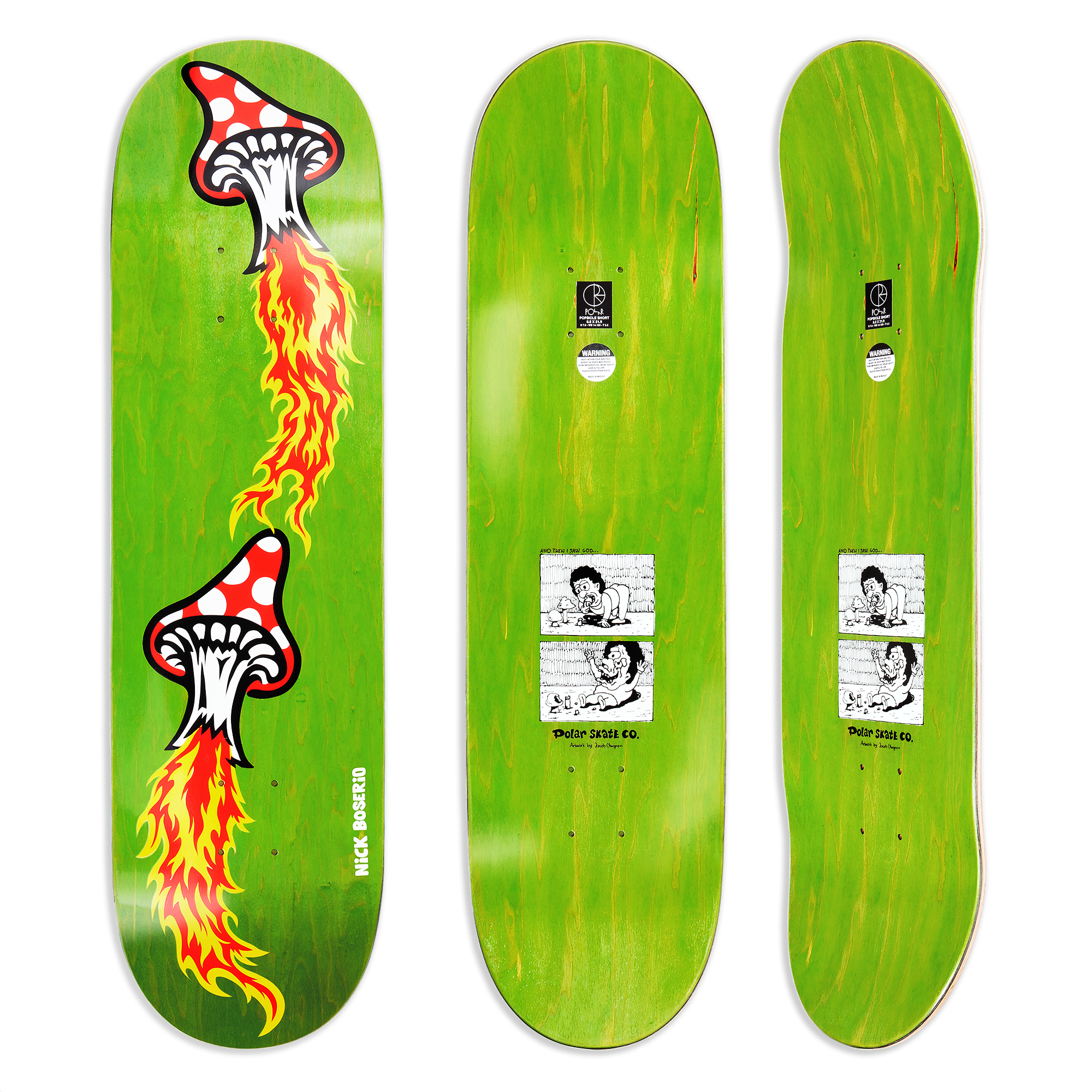 Polar Skate Co. Nick Boserio Fly Agaric 8.5" Short