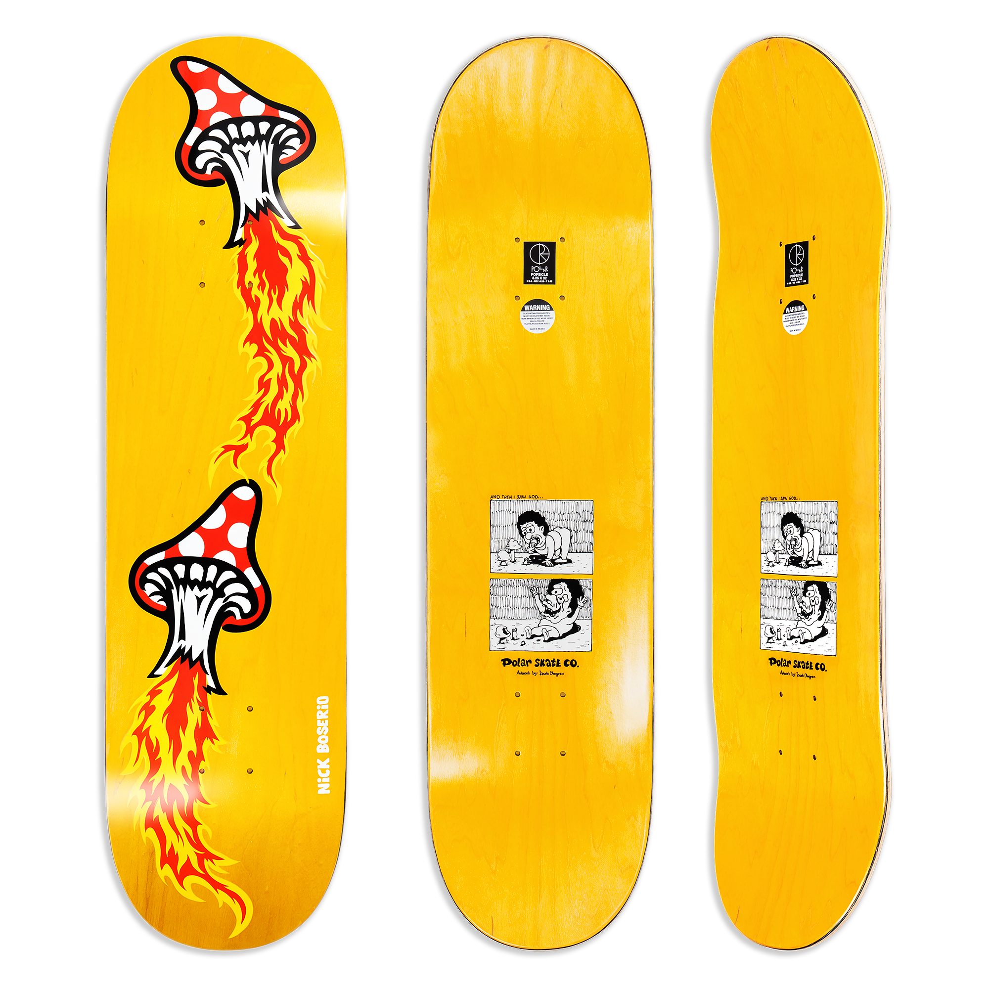 Polar Skate Co. Nick Boserio Fly Agaric 8.25"