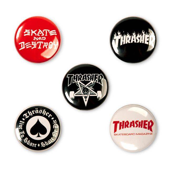 Thrasher Mag. Thrasher Buttons Pack