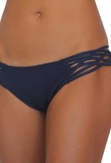 Pualani Scoop With Side Strings Navy Solid