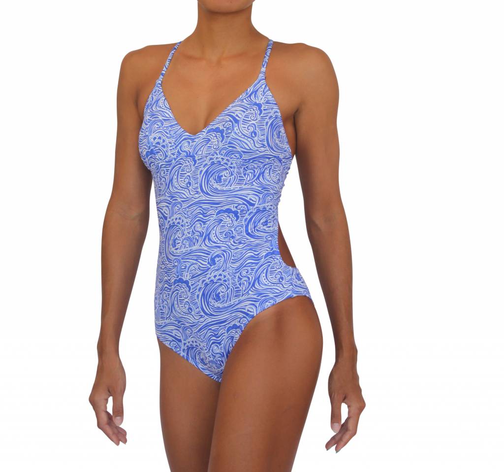 Women's Sport One Piece Blue Lagoon - Pualani Hawaii