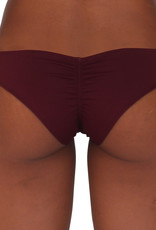Pualani Scrunch Bootie Maroon Solid
