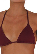 Pualani Slide Triangle Maroon Solid