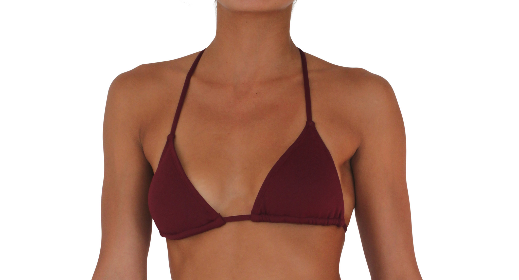 Pualani Slide Triangle Maroon Solid