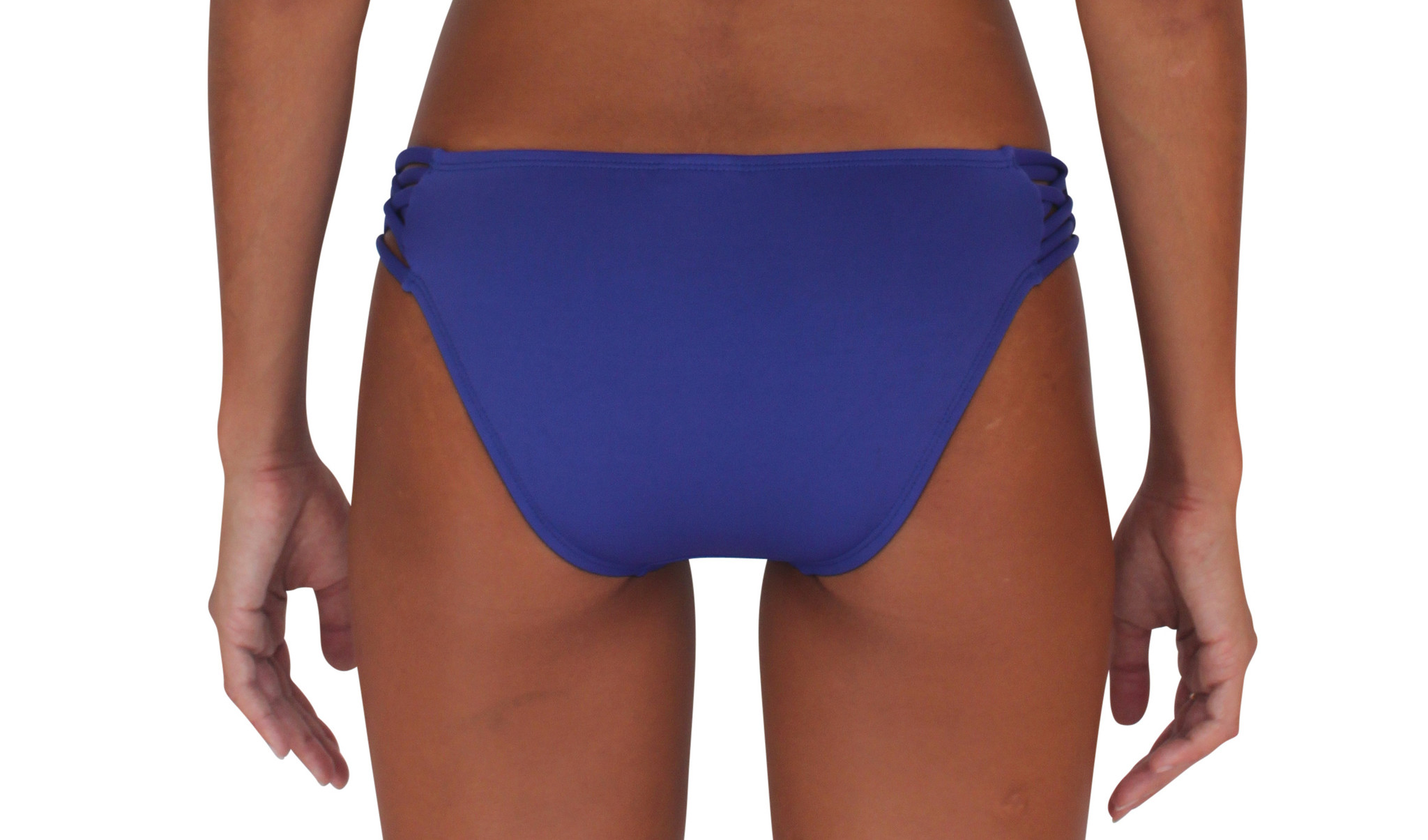 Pualani Scoop With Side Strings Blue Violet Solid