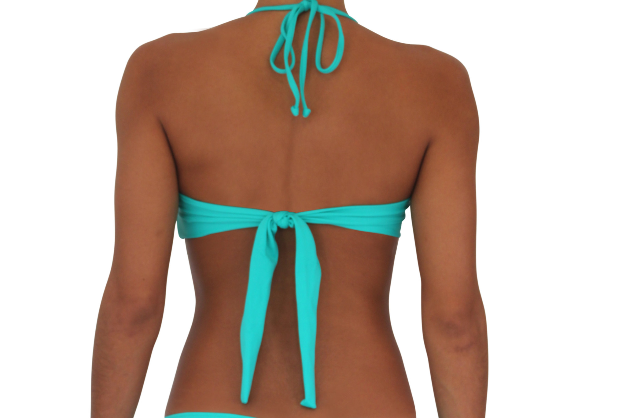 Pualani Twist Bandeau Sea Green Solid