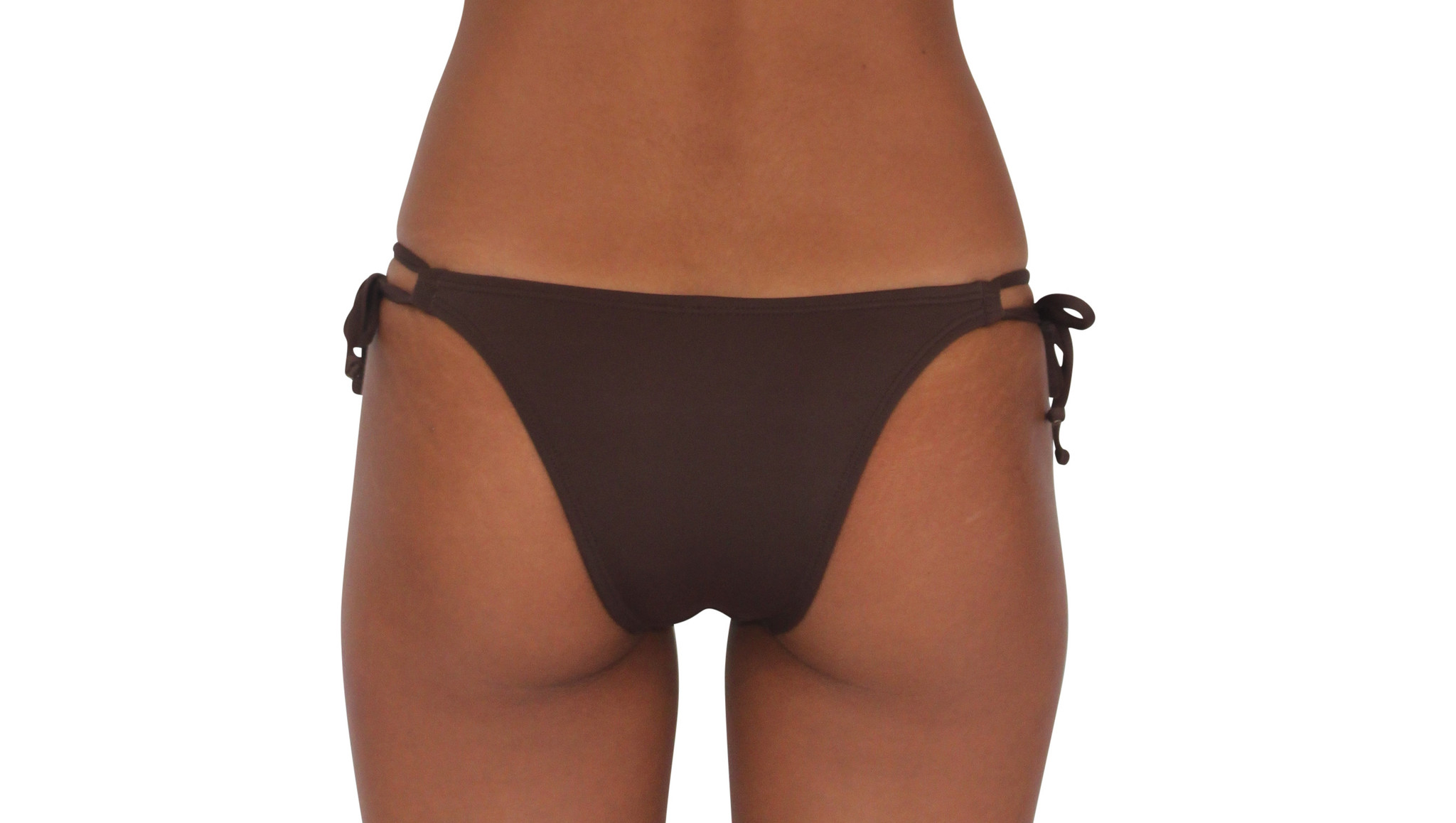 Pualani Skimpy Double Tie Chocolate Solid