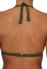 Pualani Halter Olive Solid