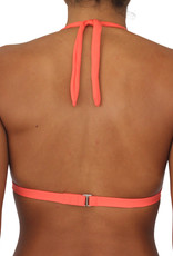 Pualani Halter Coral Solid