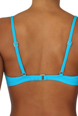 Pualani Bra Top Electric Blue Solid