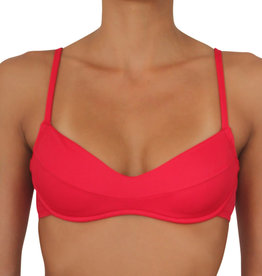 Pualani Bra Top Red Solid