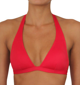 Pualani Halter Red Solid