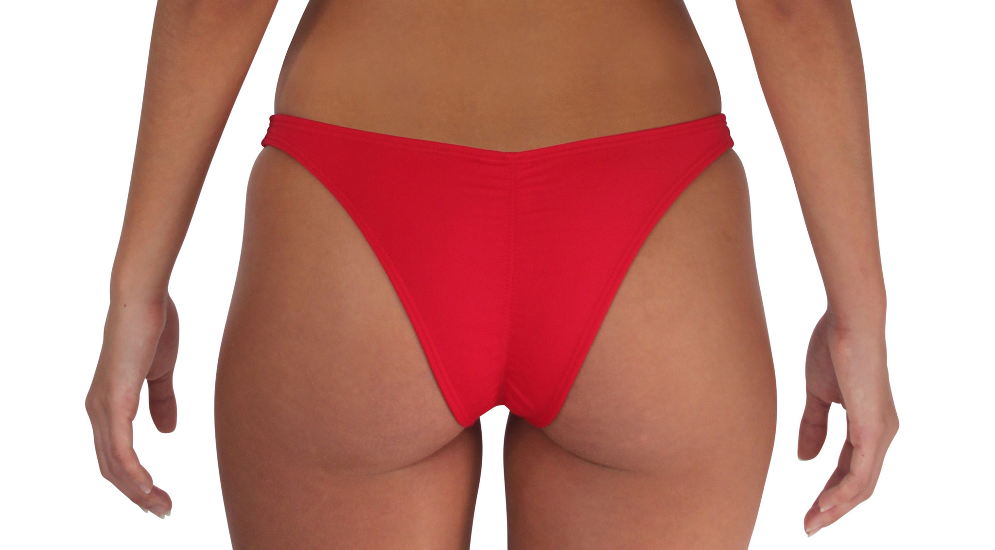 Pualani Skimpy Scrunch Rio Red Solid