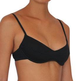 Pualani Bra Top Black Solid