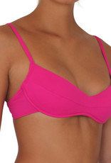 Pualani Bra Top Fuschia Solid