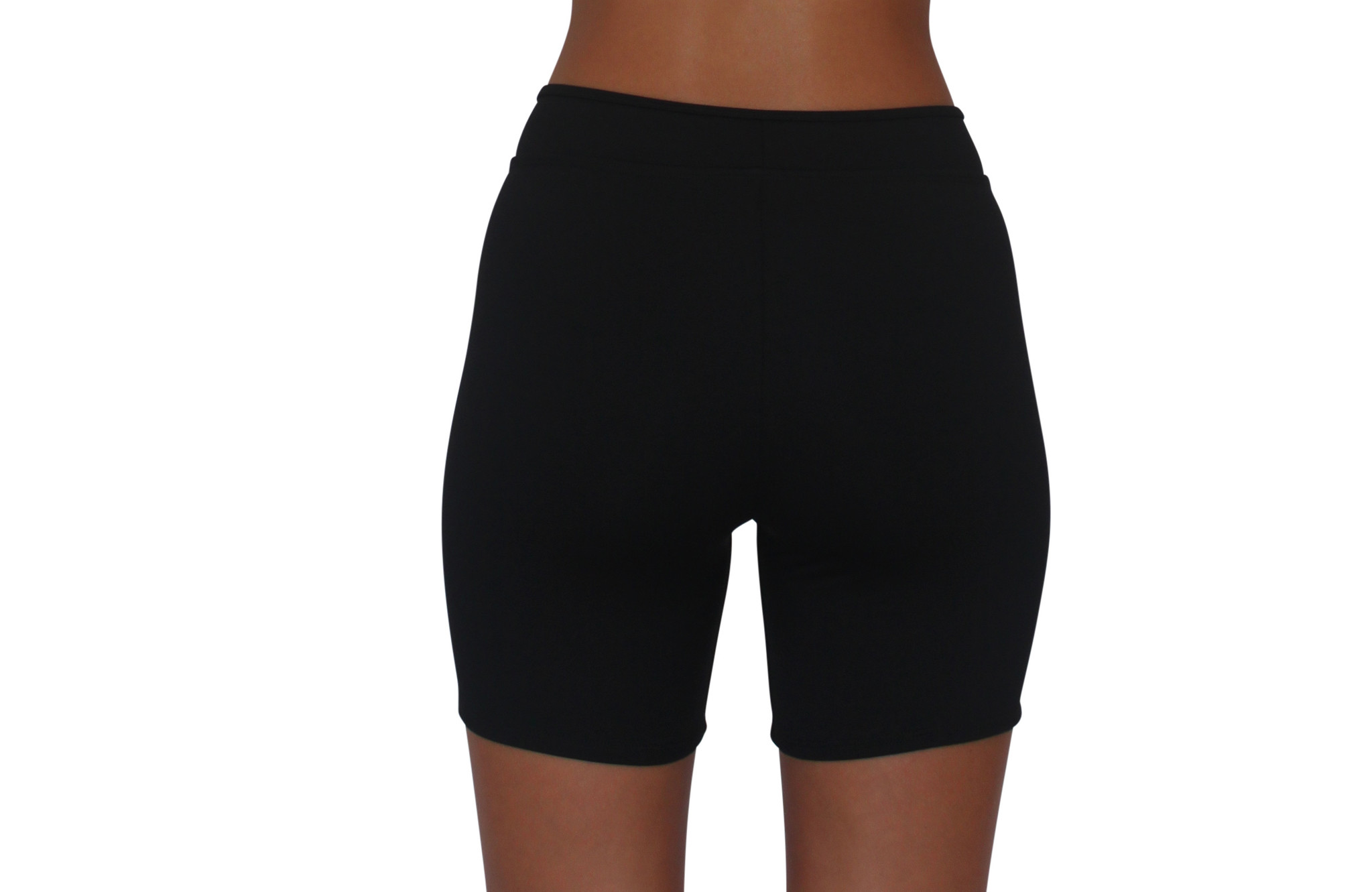 Long Hot Pant Black Solid