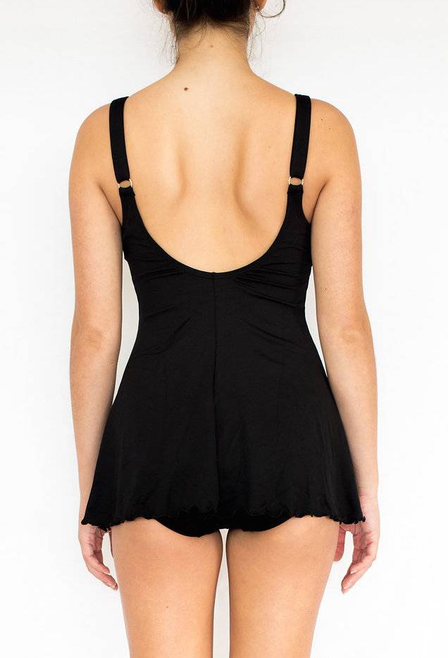 Pualani Tank Dress One Piece Black Solid