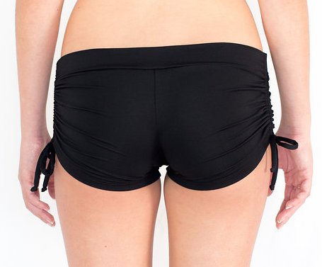 Pualani Drawstring Short Black Solid