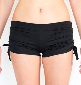 Pualani Drawstring Short Black Solid