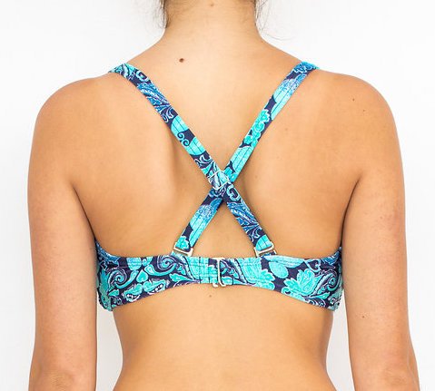 Pualani D Cup Bandeau Blue Lagoon