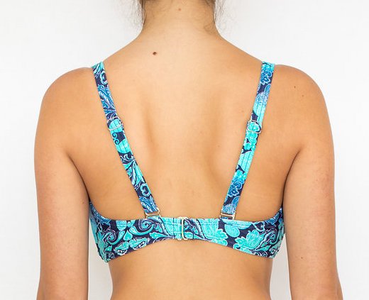 Pualani D Cup Bandeau Blue Lagoon