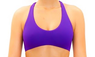 Pualani Fitness Surf Top Purple Solid