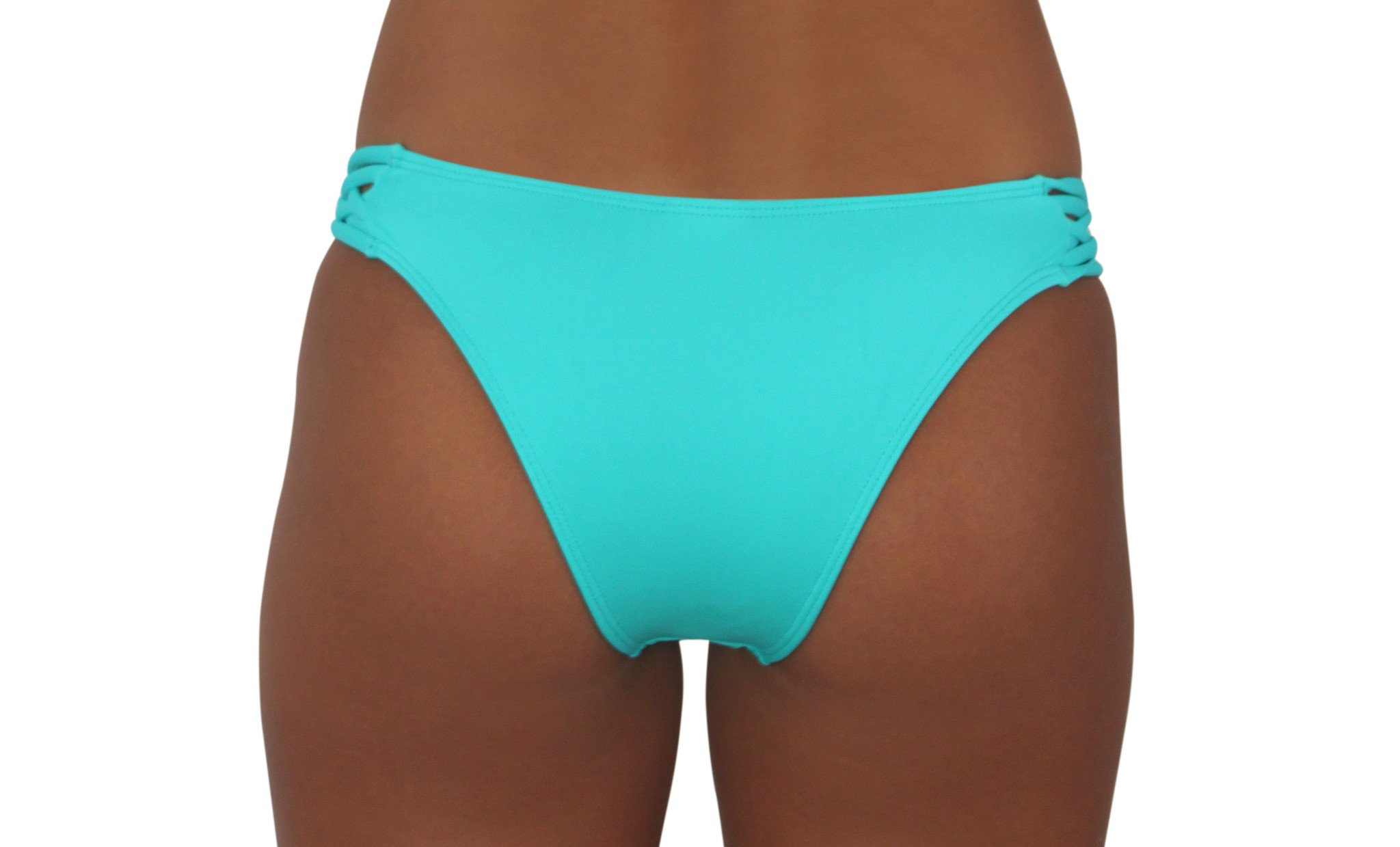 Pualani Skimpy Love With Braided Sides Sea Green Solid