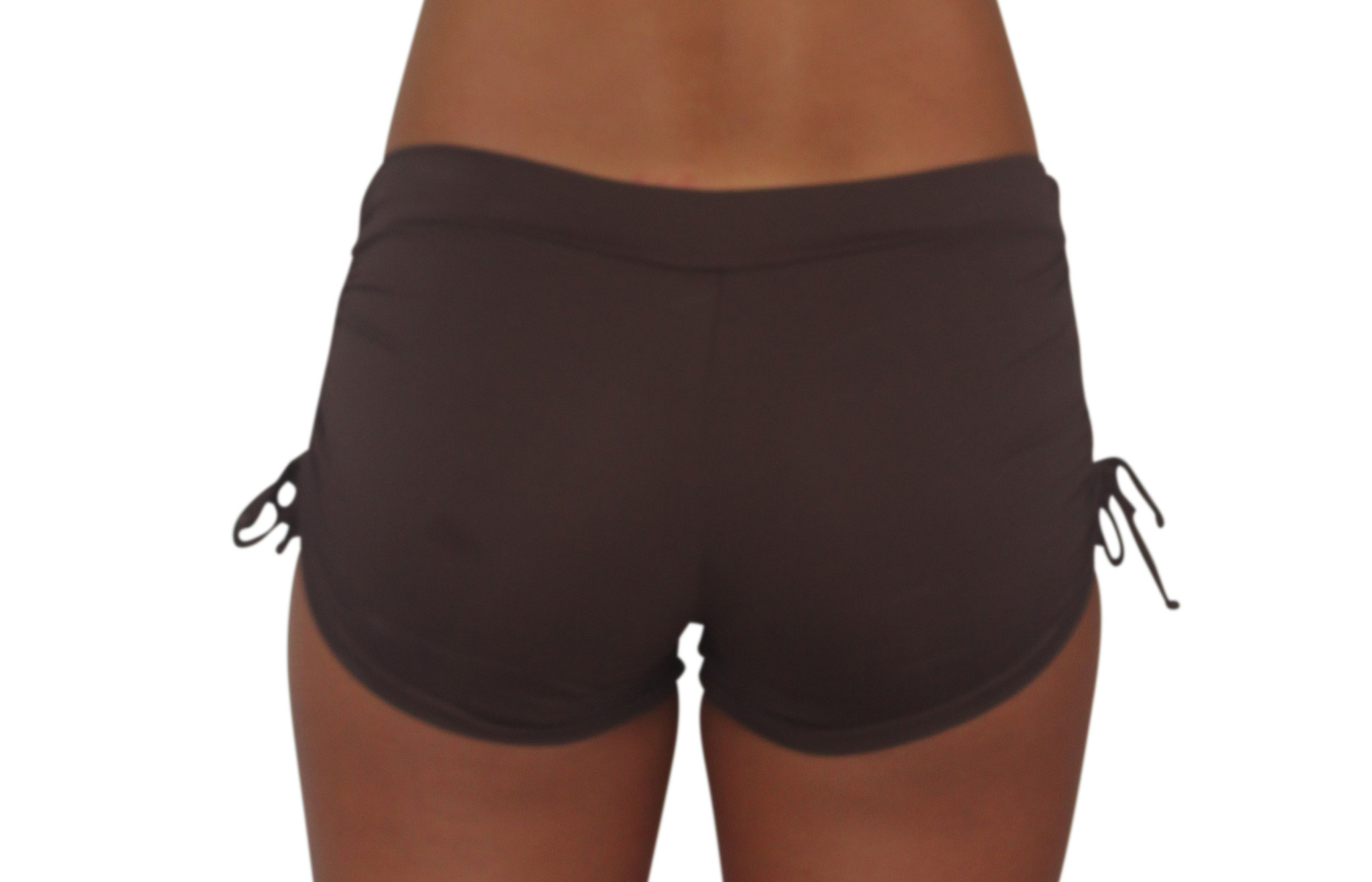 Pualani Drawstring Short Chocolate Solid