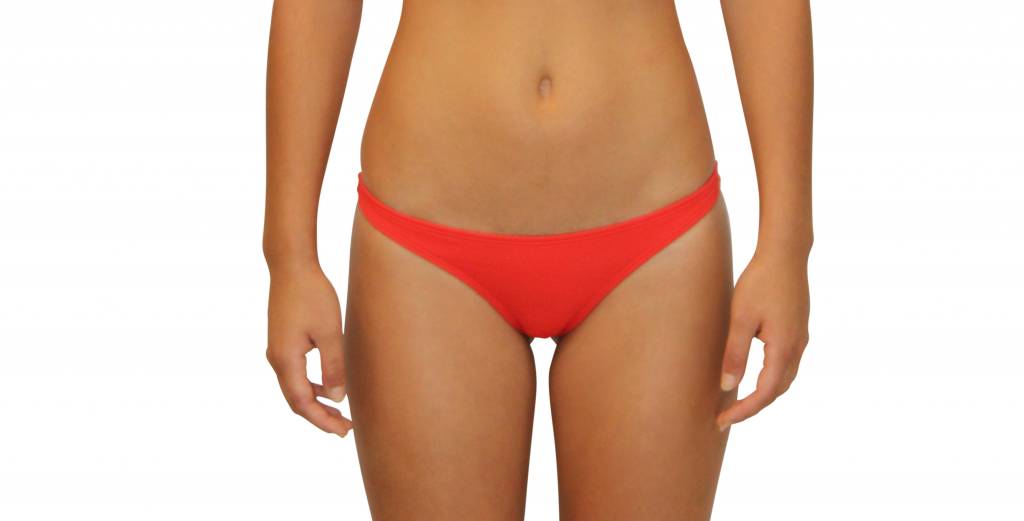 Pualani Skimpy Scrunch Rio Orange Solid