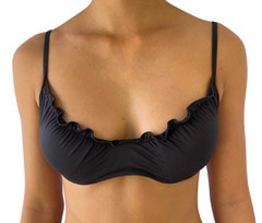 Pualani Sanctuary Bra Top Black Solid