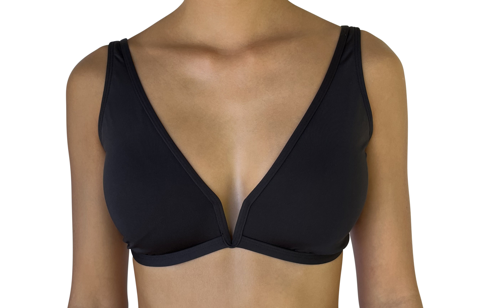 Pualani V-Wire Top Black Solid