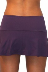 Pualani Skirt With Attached Bottom Eggplant Solid