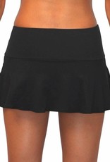 Pualani Skirt With Attached Bottom Black Solid