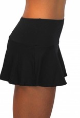 Pualani Skirt With Attached Bottom Black Solid