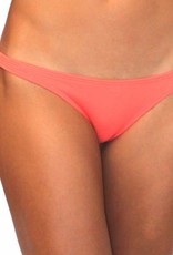 Pualani Skimpy Scrunch Rio Coral Solid Bottom