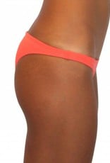 Pualani Skimpy Scrunch Rio Coral Solid Bottom