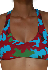 Pualani Reversible Fitness Surf Top Camo