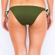 Pualani Double Tie Side Olive Solid
