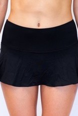 Pualani Skirt With Attached Bottom Black Solid